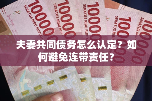 北京夫妻共同债务怎么认定？如何避免连带责任？