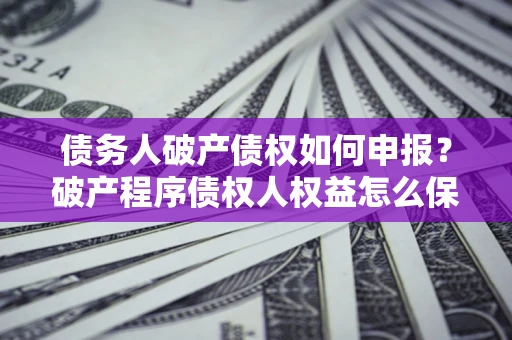 北京债务人破产债权如何申报？破产程序债权人权益怎么保障？
