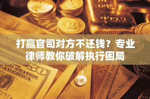 北京打赢官司对方不还钱？专业律师教你破解执行困局