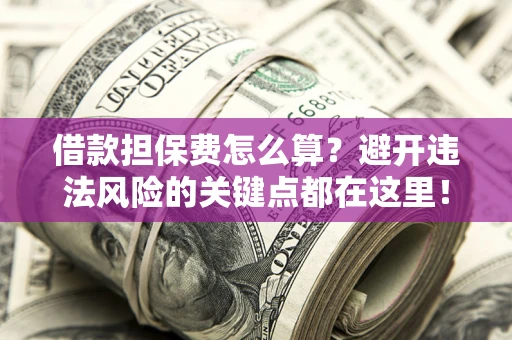 北京借款担保费怎么算？避开违法风险的关键点都在这里！