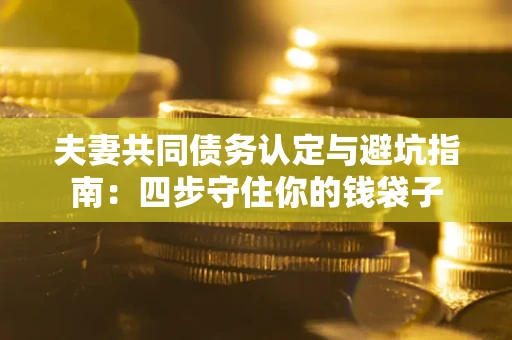 北京夫妻共同债务认定与避坑指南：四步守住你的钱袋子