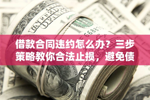北京借款合同违约怎么办？三步策略教你合法止损，避免债务危机升级