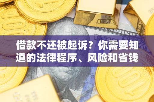 北京借款不还被起诉？你需要知道的法律程序、风险和省钱技巧
