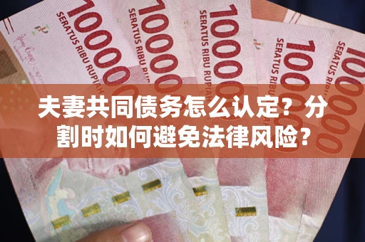 北京夫妻共同债务怎么认定？分割时如何避免法律风险？