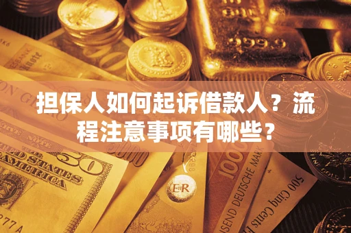北京担保人如何起诉借款人？流程注意事项有哪些？